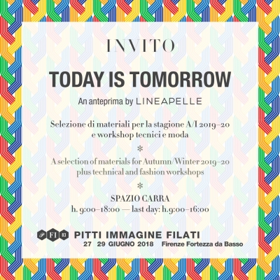 The key word is synergy. At Pitti Filati Lineapelle to present a creative research hub The key word is synergy. At Pitti Filati Lineapelle to present a creative research hub